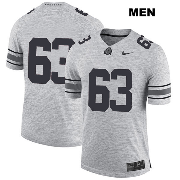 Ohio State Buckeyes Men's Kevin Woidke #63 Gray Authentic Nike No Name College NCAA Stitched Football Jersey ZW19S35RA